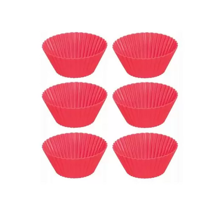 Forma Cupcake Silicone Red C/6