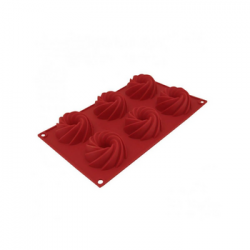 FORMA DE SILICONE ESPIRAL PARA BOLO FLAN PUDIM - FORMA DE SILICONE