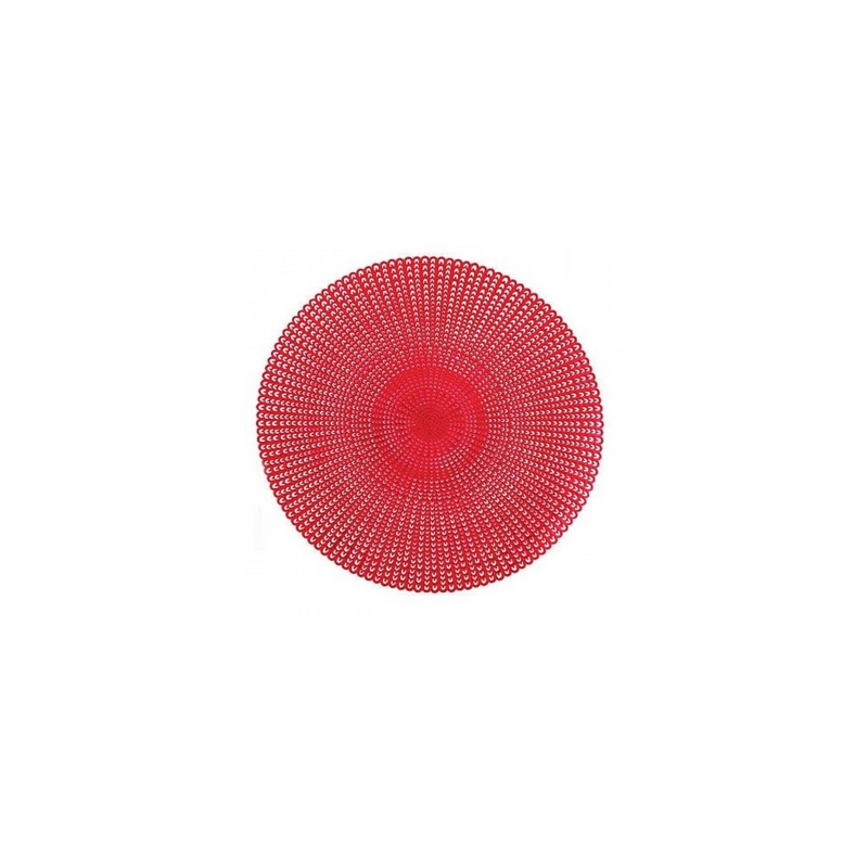 Lugar Americano Macrome Vermelho