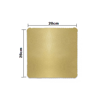 Ultra Fest - Cakeb Qd 28X28 Cm Ouro