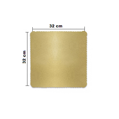 Ultra Fest - Cakeb Qd 32X32 Cm Ouro