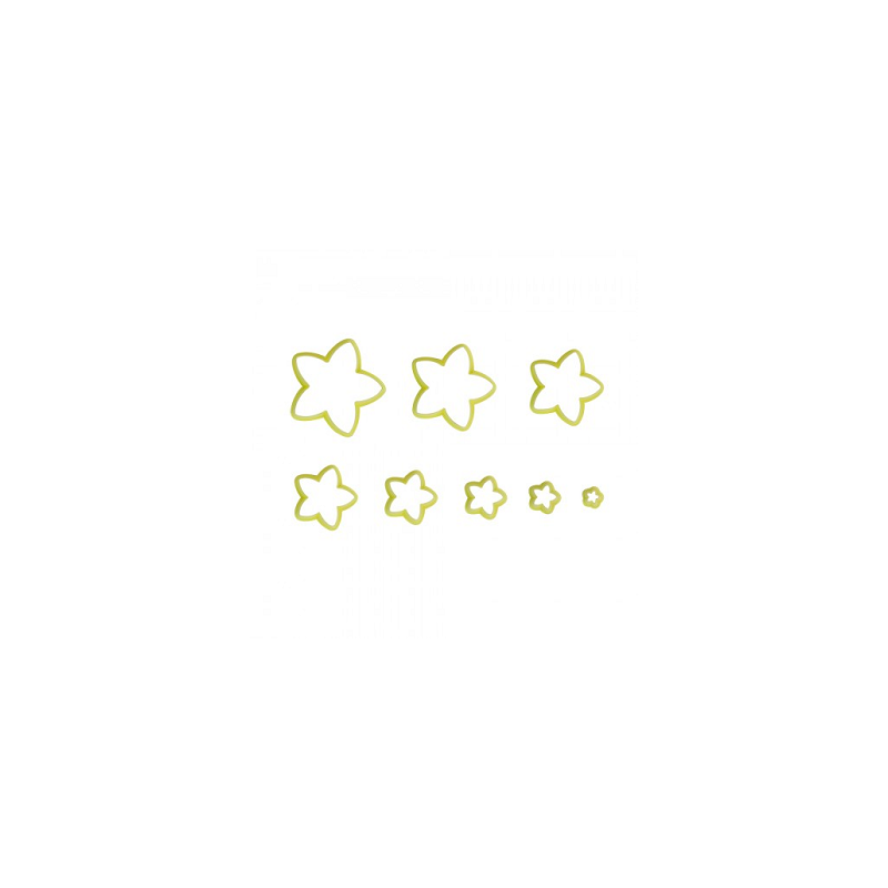 Blue Star - Cort. Estrela 8 Pçs