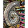 Balão Prata - Número 6