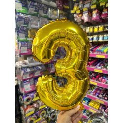 Balão Dourado - Número 3