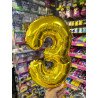 Balão Dourado - Número 3