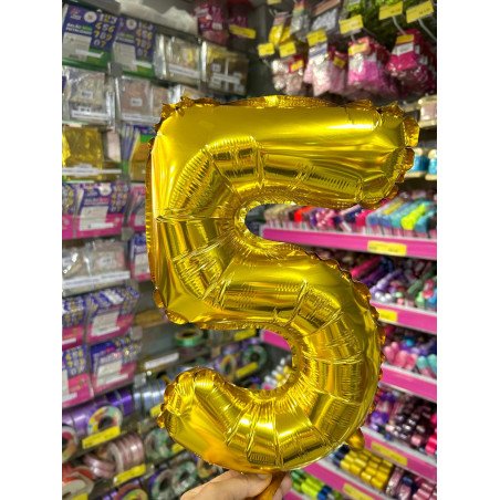 Balão Dourado - Número 5