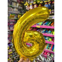 Balão Dourado - Número 6