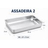 R&S - Assadeira Retangular Alumínio Nº 2