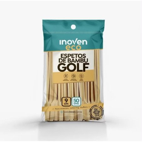 Inoven - Espetos de Bambu Golf 9cm