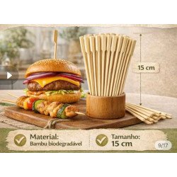 Inoven - Espetos de Bambu Golf 15cm