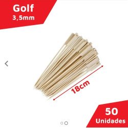 Inoven - Espetos de Bambu Golf 18cm