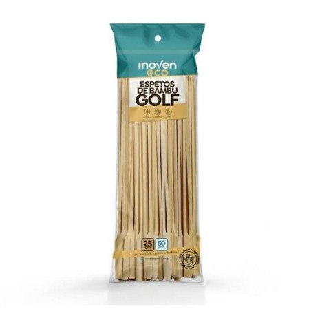 Inoven - Espetos de Bambu Golf 25cm