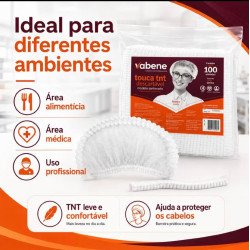 Vabene - Touca TNT Sanfonada Branca