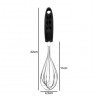 Batedor De Ovos  Inox Peq Preto