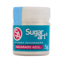 Madi - Pó P/ Decoração Nacarado Azul 5 G