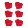 Forma Cupcake Silic Coração C/6