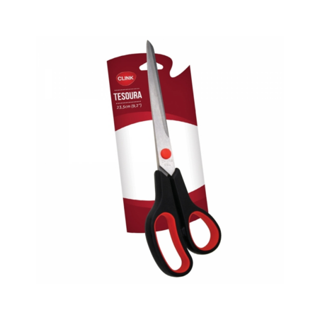 Clink - Tesoura 23,5 De Ferro C/ Cabo Plas