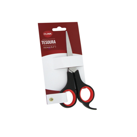 Clink - Tesoura 5,5 De Ferro C/ Cabo Plast