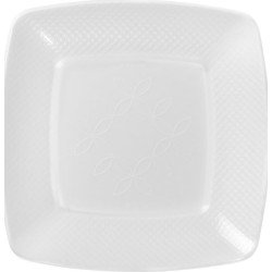 Strawplast - Prato Branco Quadrado 15cm