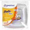 Strawplast - Prato Cristal Quadrado 21cm