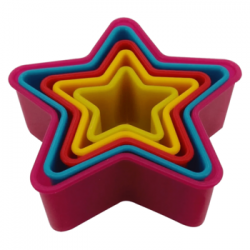 Cortador Estrela 5 Pçs Carol