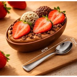 Silver Plastic - Mini Colher Prata
