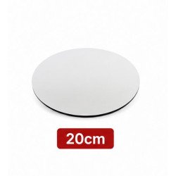 Prato Redondo MDF Branco 20 cm