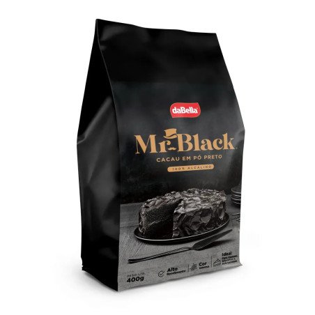 CACAU EM PÓ PRETO PREMIUM MR. BLACK 400GR-DABELLA