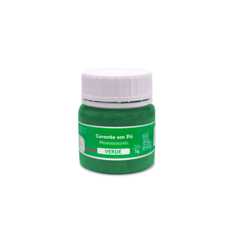 Mago - Corante Em Pó Hidrossol Verde 5 G