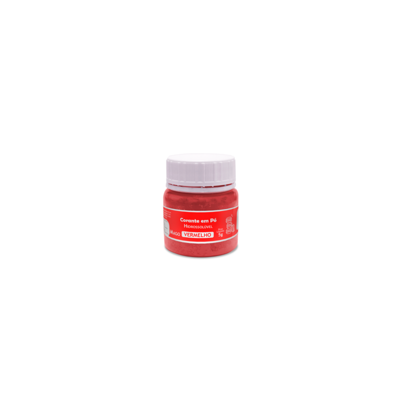 Mago - Corante Em Pó Hidrossol Vermelho5G