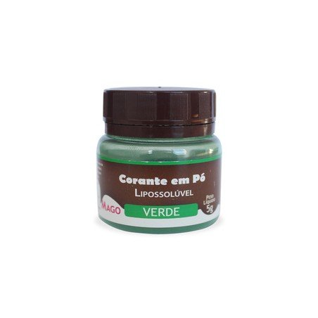 Mago - Corante Em Pó P/ Choc Verde 5 G