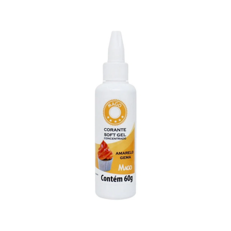 Mago - Corante Soft Gel Amarelo Gema 60 Ml