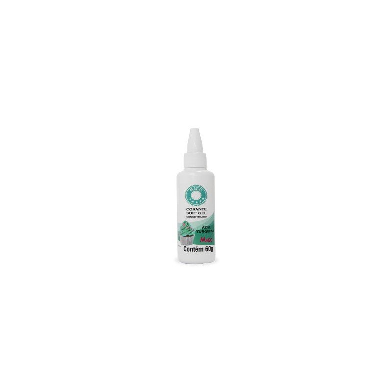 Mago - Corante Soft Gel Azul Turq 60 Ml