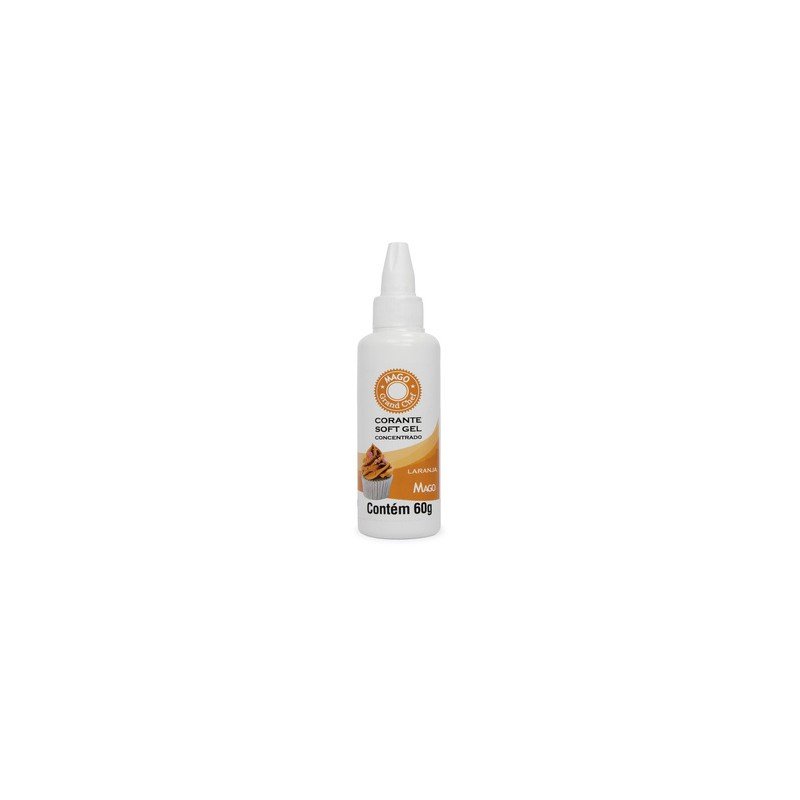 Mago - Corante Soft Gel Laranja 60 Ml