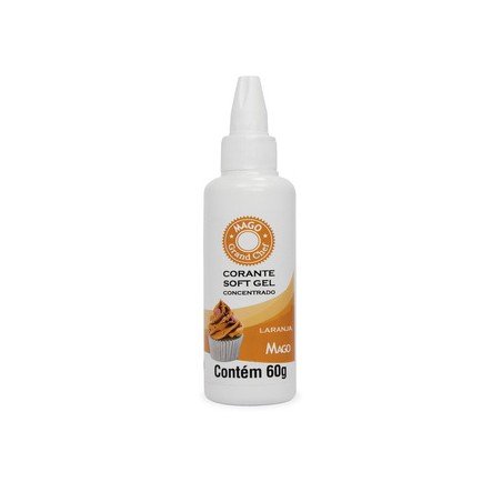 Mago - Corante Soft Gel Laranja 60 Ml