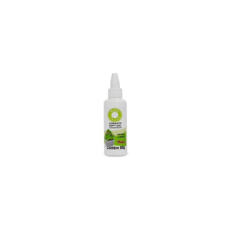 Mago - Corante Soft Gel Verde Limao 60 Ml