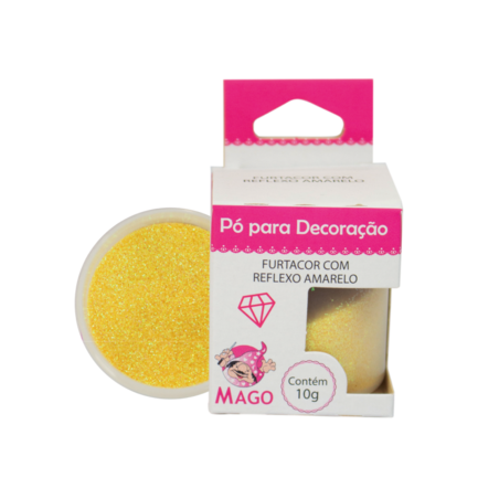 Mago - Po P/ Decoração Amarelo 10 G