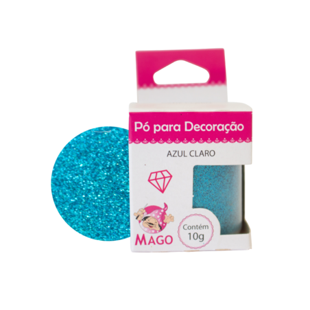 Mago - Po P/ Decoração Azul 10 G