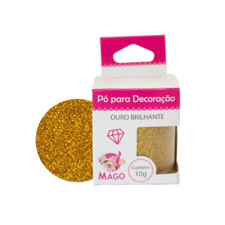 Mago - Po P/ Decoração Ouro 10 G