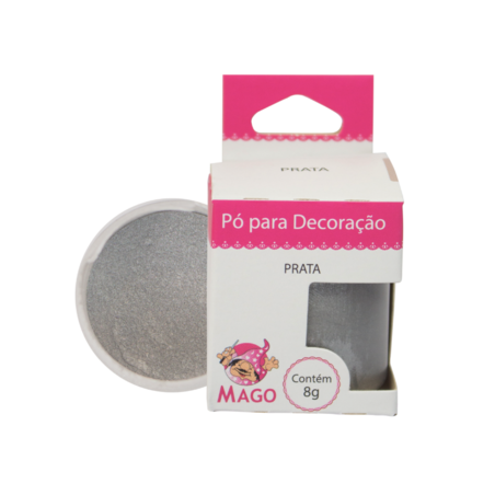 Mago - Po P/ Decoração Prata 8 G