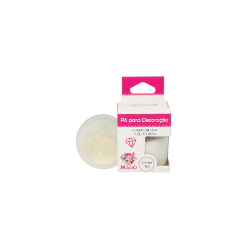 Mago - Po P/ Decoração Rosa 10 G