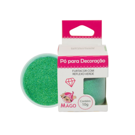 Mago - Po P/ Decoração Verde 10 G