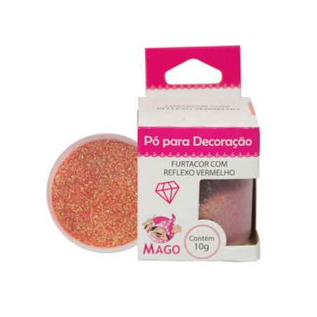 Mago - Po P/ Decoração Vermelho 10 G