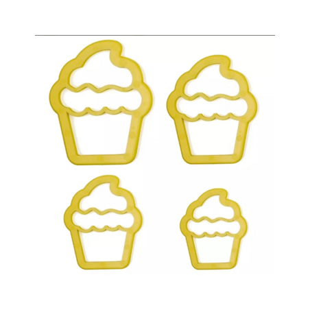 Blue Star - Cort. De Cupcake C/ 4 Pçs