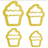 Blue Star - Cort. De Cupcake C/ 4 Pçs