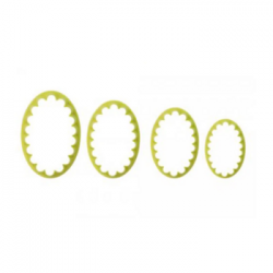 Blue Star - Cort. Oval Babado
